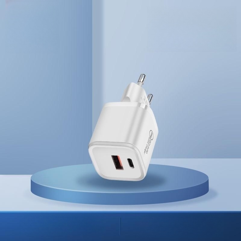 Custom Mobile Phone Charger 20W Fast Charging Adapter SAA CE Certification A+C Slot Power Chargers