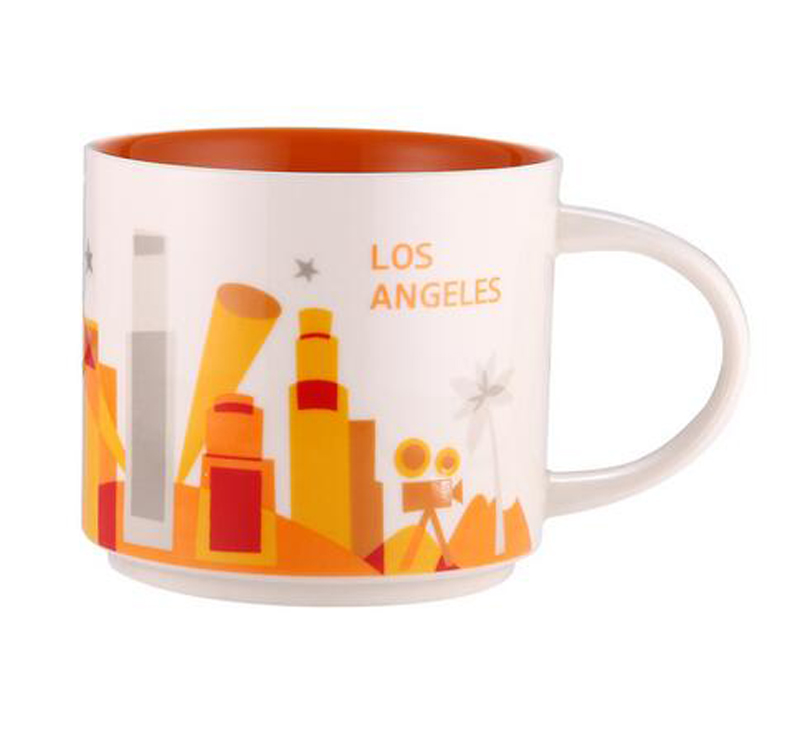 ins Styles 14oz 400ml Caneca de cerâmica Japão American Nova York Orleans Los Angeles Paris Londres Inglaterra Washington DC China City Melhor Café Leite Chá Xícara Vs Starbucks