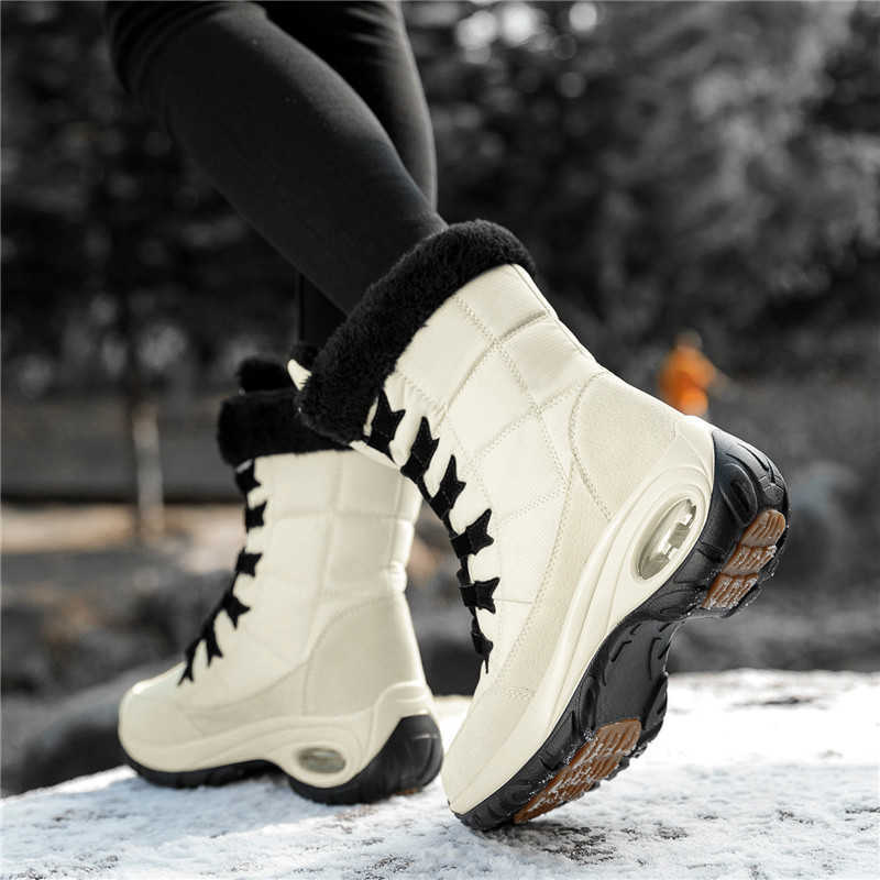 Winter Boots Women Non-slip Waterproof Snow Boots Ankle Platform Winter Shoe Booties with Thick Fur Thigh High Boots Botas Mujer L230704