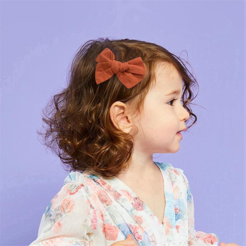 Kids Bows Hair Clips Baby Girls Bow Knot Bangs Clip Barrettes Kide Headwear Hairpin Hair Accessories 20 색