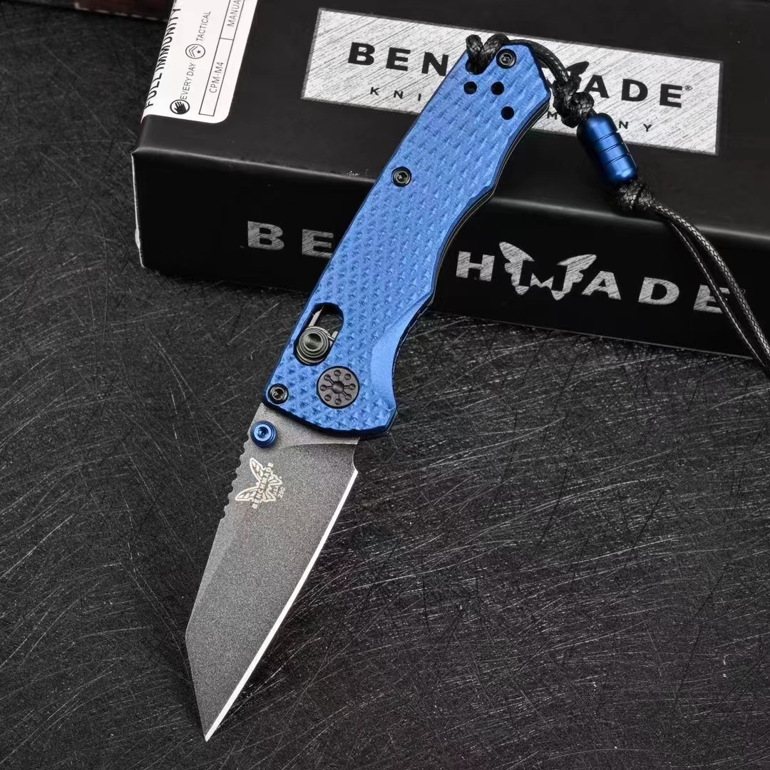 Benchmade 290BK Couteaux à immunité totale bleu cratère, terre sombre plate, vert bois Mini couteau de poche pliant à axe 2,49