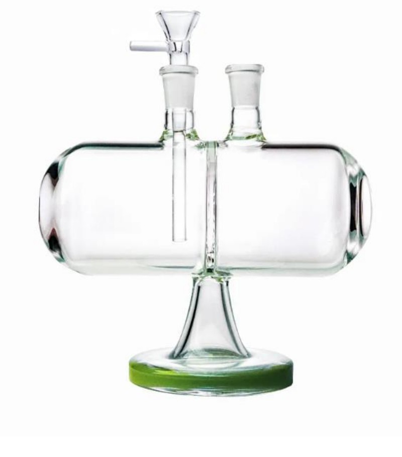 Cachoeira Vidro Bong Cápsula Hookahs Design Único Invertível Gravidade 14mm Feminino Joint Water Bongs Pipe Dab Oil Rigs Com Tigela