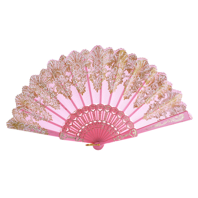 Gilding Folding Fans Festival Party Performance Dance Fan Girl Hand Fan Summer Wedding Present