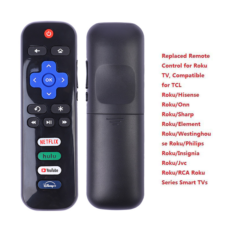 Labratek Smart Remote Control For Roku Tv Remote Fixed Code Remote Control With Netflix And Hulu Youtube Rf Receiver Module For All Roku Series TV&TCL&Hisense TV