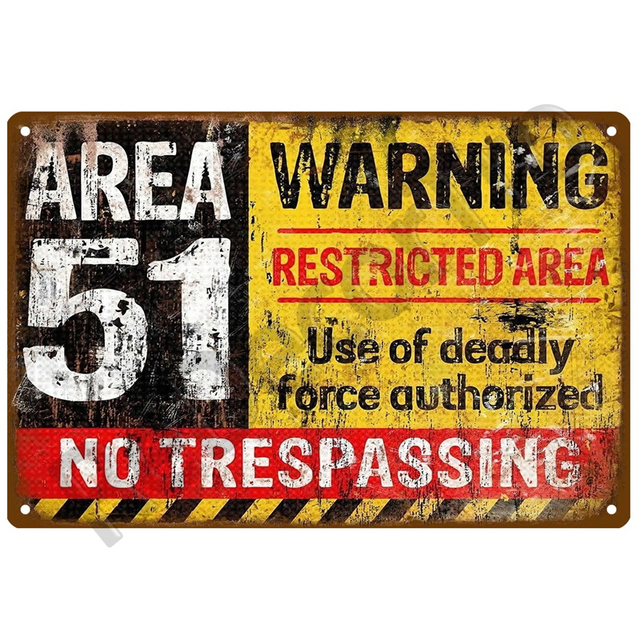 VIP Metal Signs Industrial Deco Vintage Warning Metal Poster Vintage Retro Danger Mines Tin Sign Personalized Gift for Gamers Aesthetic Living Room Wall Decor w1