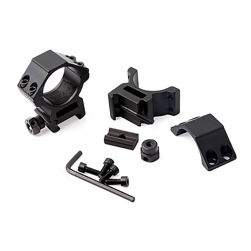 Tactical Rifle Scope Mount for 20mm Picatinny Rail 30mm Diameter Ring Mounting for Riflescope Flashlight Accessories