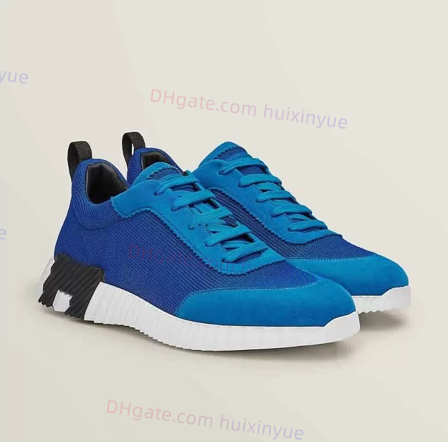 Top Quality Designer Bouncing Sneakers Casual Shoes Suede Goatskin Leather Sports shoe Platform Light sole Trainers Italy Brands men Leisure Outdoor shoes sneaker