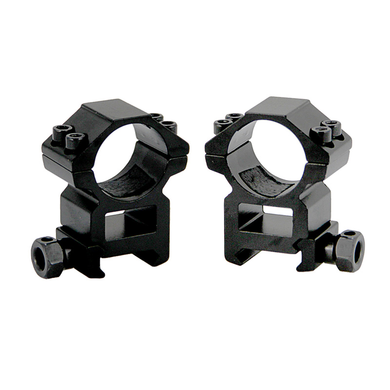 Suportes táticos para mira de rifle para 20mm Picatinny Rail Hunting Optics Ring Mount Base Pipe Dia. Adaptador de lanterna de lanterna a laser de 30 mm