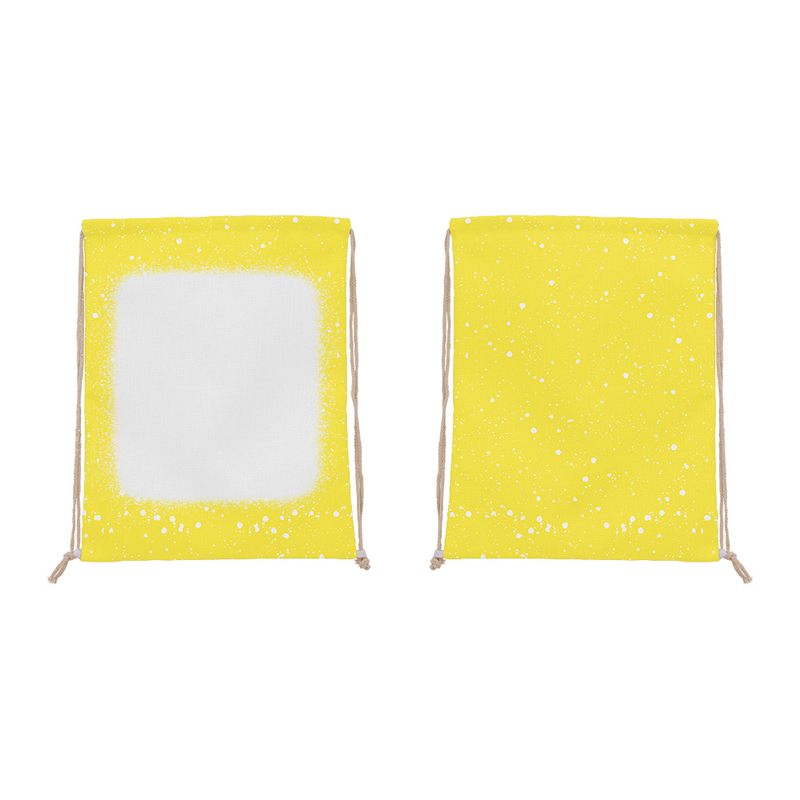 3 uds bolsas de ciclismo sublimación DIY blanco Patchwork algodón Lino cordón escuela bolsas mezcla de colores