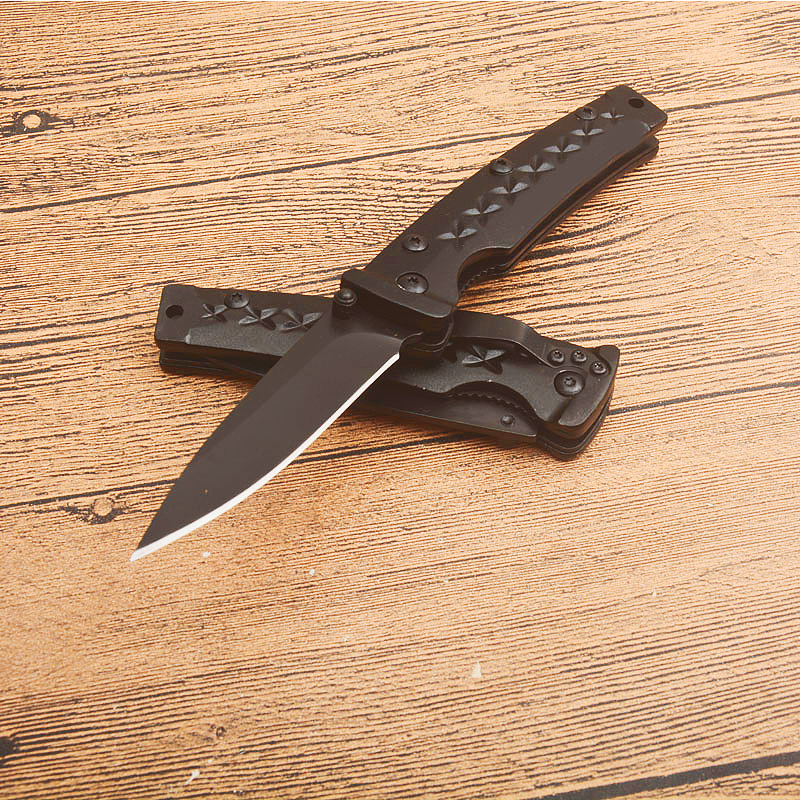 New G8138 Survival Folding Knife 8Cr13Mov Black Oxide Blade Aluminum Alloy Handle Outdoor Camping Hiking Fishing EDC Pocket Folder Knives