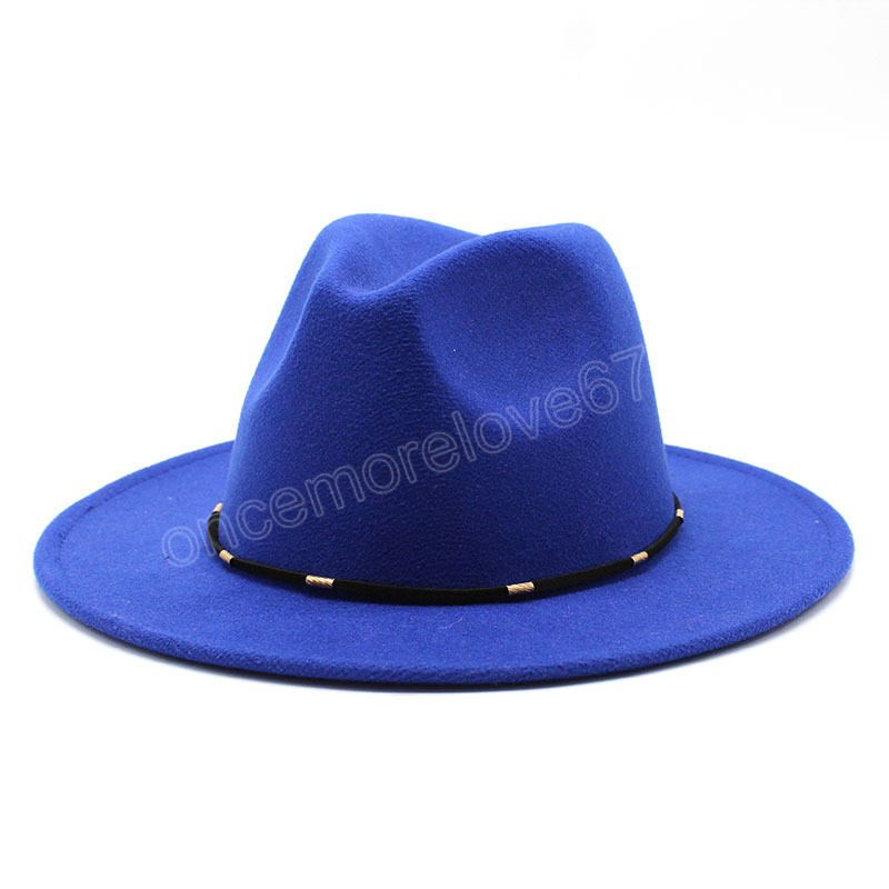 Schwarz Weiß Fedora Hüte Für Frauen Nachahmung Wolle Fedoras Panama Filz Hut Winter Männer Jazz Hüte Trilby Chapeau Femme Kappen