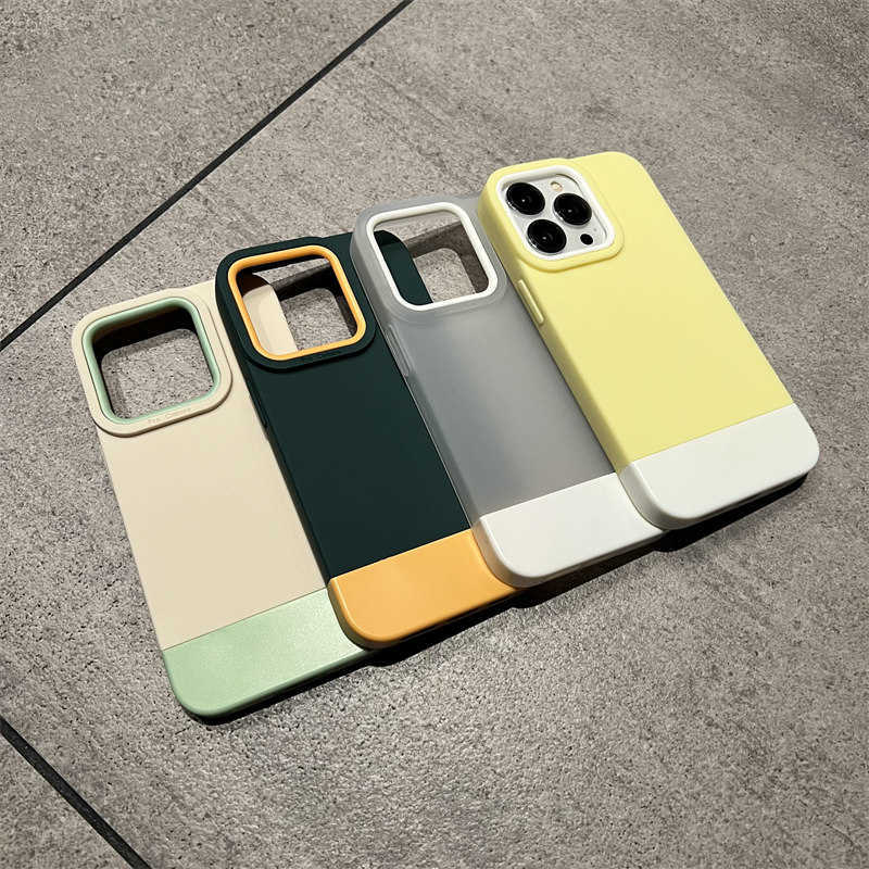 Camera Bescherming Matte Siliconen Telefoon Case Voor Iphone 14Pro 13 12 11 14 Pro Max 14 Plus Schokbestendige Bumper soft Tpu Back Cover L230619