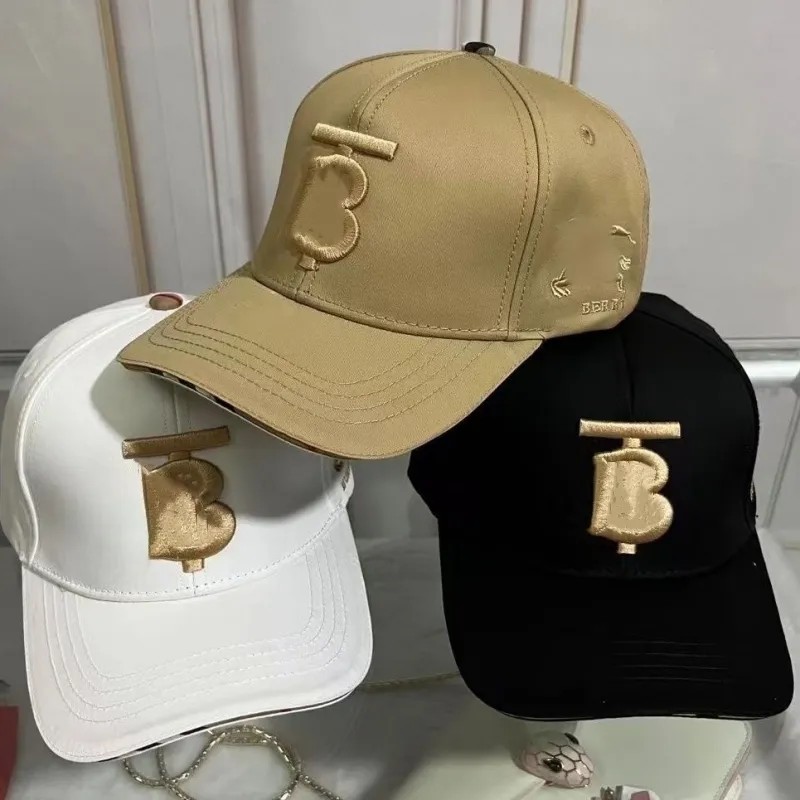 Kogelcaps mode nieuwe ontwerper klassiek honkbal voor mannen dames high -end cap retro plaid brief zon emmer hoed