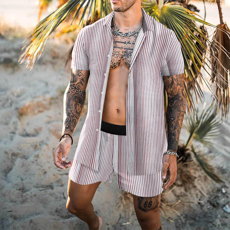 Conjunto de agasalhos masculinos de luxo clássico da moda camisas havaianas agasalhos estampados camisa de manga curta conjuntos de agasalhos 3XL