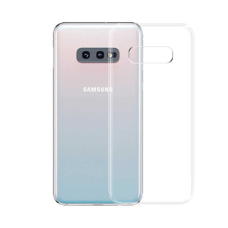 Capa macia de silicone transparente para Samsung Galaxy S5 S6 S7 Edge S8 S9 S10 Lite S20 Plus Ultra E Note 5 8 9 10 M10 M20 Capa traseira do telefone L230619