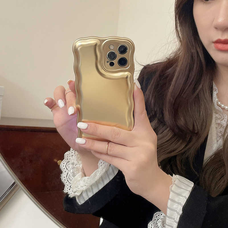 Tobebest Luxury Gold Platingシリコン電話ケースiPhone 13 12 Pro Max 11 X XS XS XR 10 COQUE SLIVER BACK COVER L230619