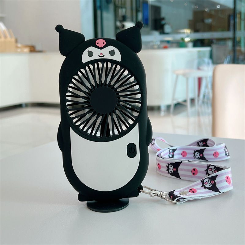 Wholesale Cartoon Portable Mini Handheld Electric Fan Anime Kittys Cat Usb Silent Cooling Fan Children Gift