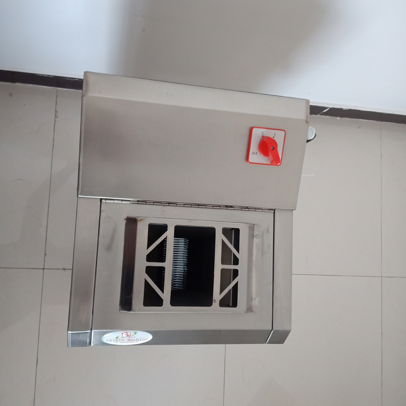 Coupe-viande électrique automatique trancheuse de boeuf broyeur de poulet trancheuse bloc Machine à puces de porc congelée