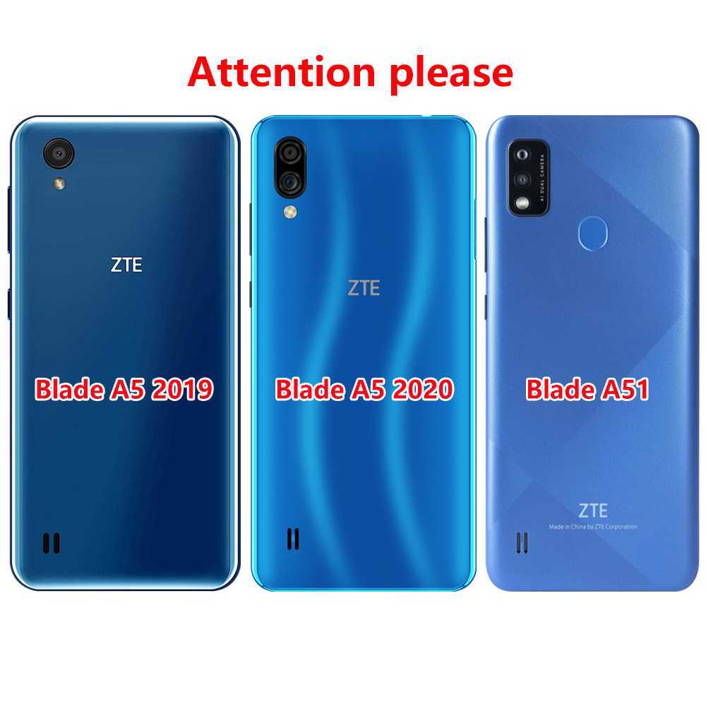 Caso para ZTE Blade A5 2019 2020 Case Telefone TAPA DE VOLTA PARA ZTE BLADE A51 Blade A 51 51 Caixa de pára -choques Busca Black TPU Case