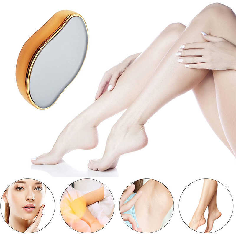 Depilation for Women Crystal Hair Remover Physical Nano Hair Removal Painless Eraser Glass Epilator Easy Cleaning Body Care Tool L230704