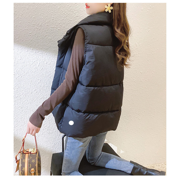 lu Yoga Outfit Women Down Jackets Hoodies Vest Down Parkas Waistcoat Tops Ladies Outerwear Coats Winter Thick Coat Keep Warm TNQK801