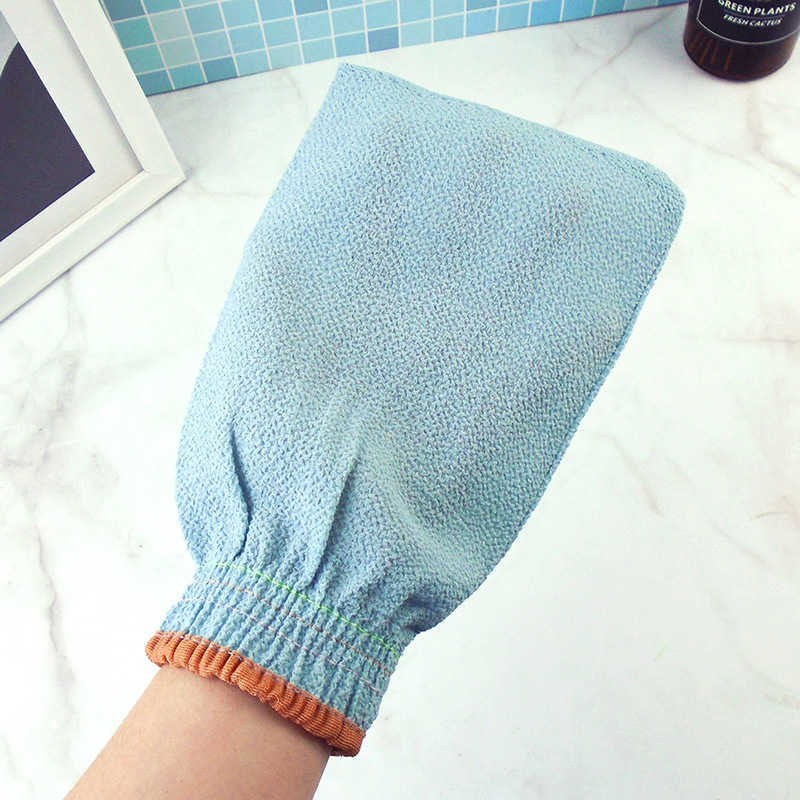 For Shower Scrub Bath Gloves Random Color Exfoliating Bathroom Supplies Korean Style Viscose Fiber/Polyester Cotton L230704