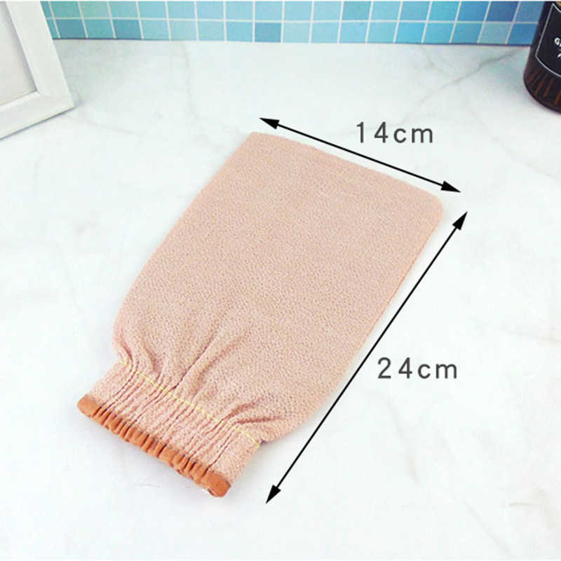 1 Pz Doccia Scrub Guanti da Bagno Colore Casuale Esfoliante Bagno Forniture Stile Coreano Fibra di Viscosa/Cotone Poliestere L230704