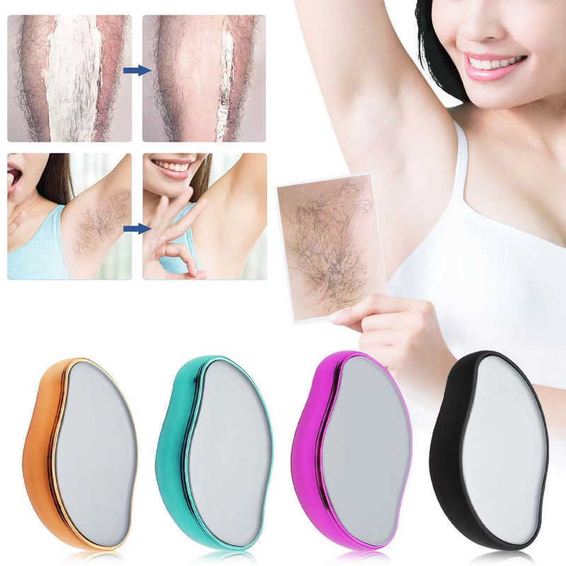 Depilation for Women Crystal Hair Remover Physical Nano Hair Removal Painless Eraser Glass Epilator Easy Cleaning Body Care Tool L230704