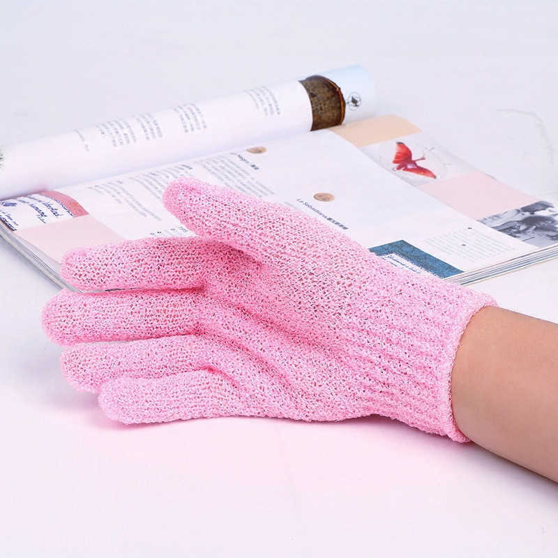 For Bath Peeling Exfoliating Mitt Glove For Shower Scrub Gloves Resistance Body Massage Sponge Wash Skin Moisturizing Foam L230704