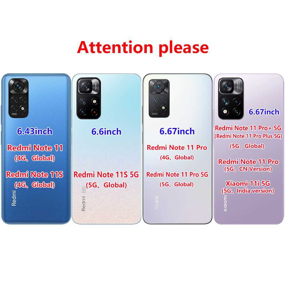 Case For Xiaomi Redmi Note 11 Pro 5G 11S Global Phone Cover For Xiomi Red Mi Note11 11pro 4G Silicon Protective Back