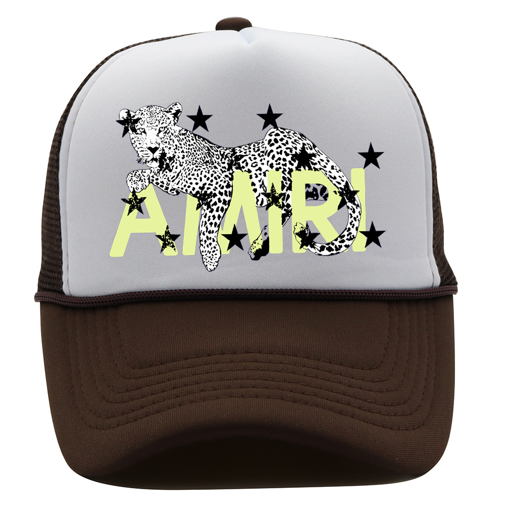 Trendy Ball Caps American High Street Baseball Cap Printed Duck Cap Animal Mesh Truck Cap