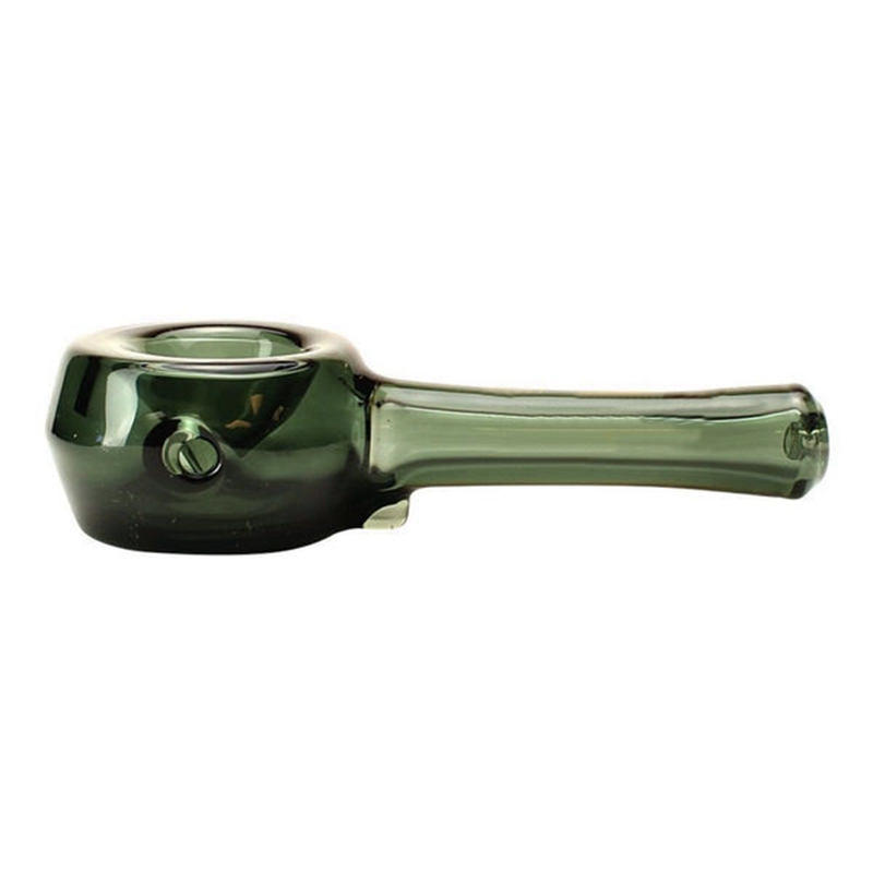 Senaste hårda Pyrex tjocka glasrör bärbara filter Dry Herb Tobacco Spoon Bowl Smoking Bong Holder Innovative Hand Tube DHL
