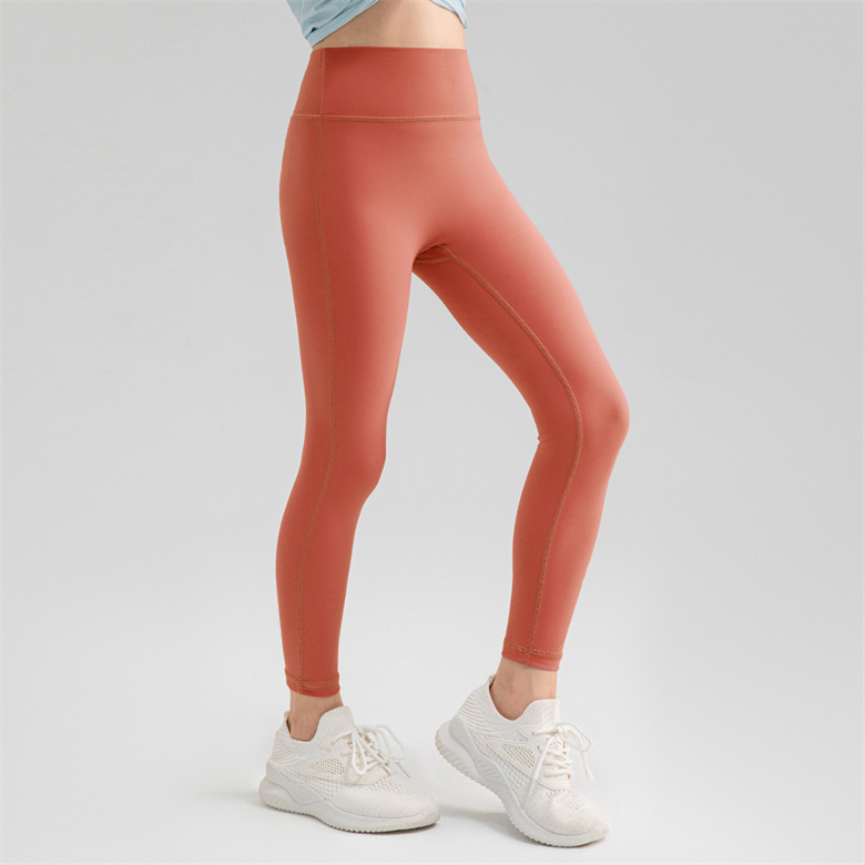 lu Kids Yoga Pantolon Push Ups Fitness Taytlar Yumuşak Yüksek Bel H bir Hip Kalça Kalça Elastik T-Line Spor Pantolon Sakinsiz