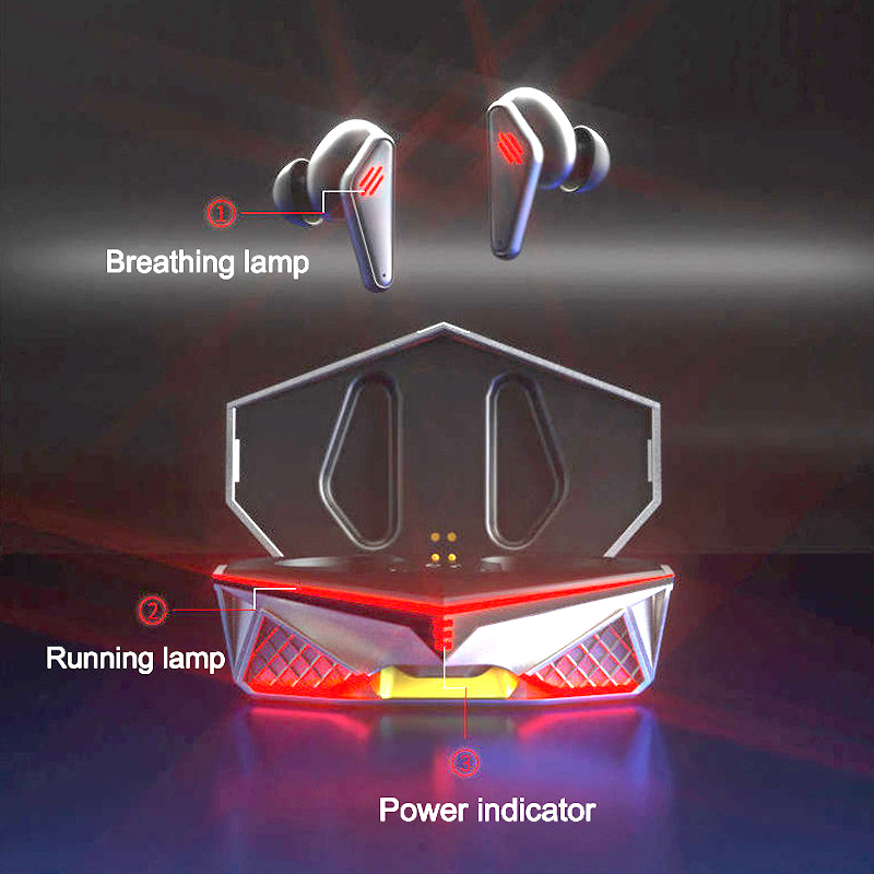 TWS Draadloze Bluetooth Hoofdtelefoon Koptelefoon Binaurale Ruisonderdrukking NFC Functie LED Power Display Voor Xiaomi Huawei Samsung Iphone Game Sport In-Ear Oordopjes Cuffie