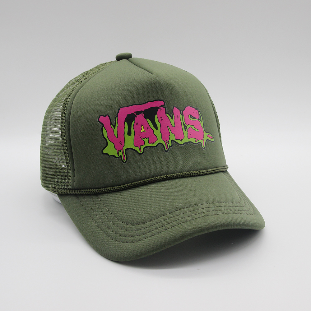 Trendiga bollmössor andningsbara bokstäver tryckt nethatt hip hop utomhus trucker baseball cap sommar skugga hatt