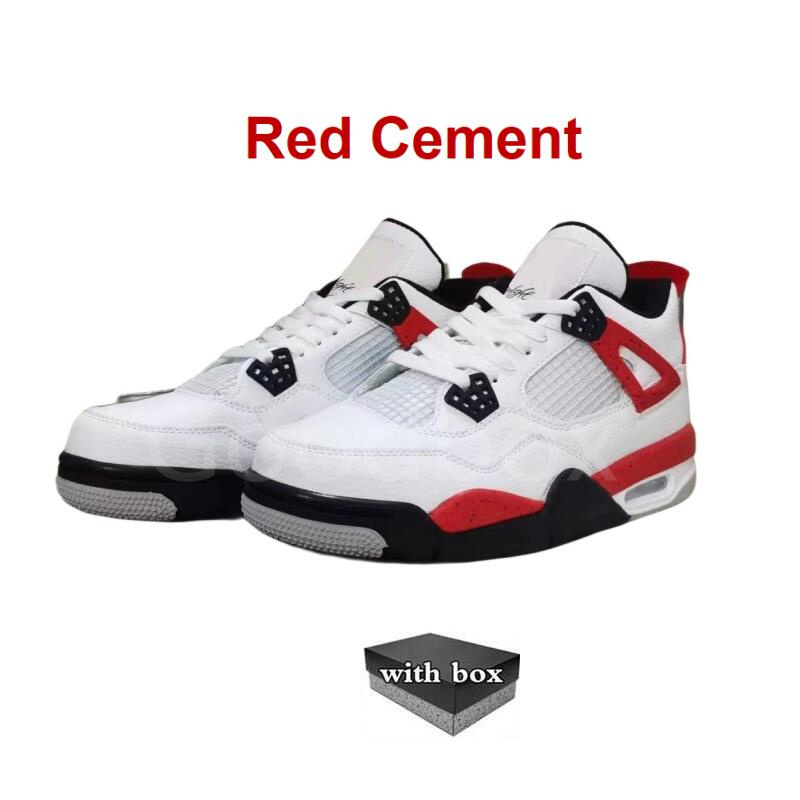 2024 Red Cement 4S Snorlax Olive Canvas 상자 냉동 순간과 함께 농구 신발 Cacao Wow Snorlax Thunder Cat Toro Unc Bred Midnight Navy Men Women Shoe New