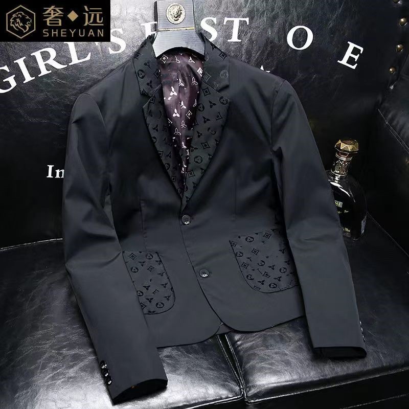 23 Projektant mody garnitur Blazer Jackets For Men Stylist Letter List Haftery Długie rękaw