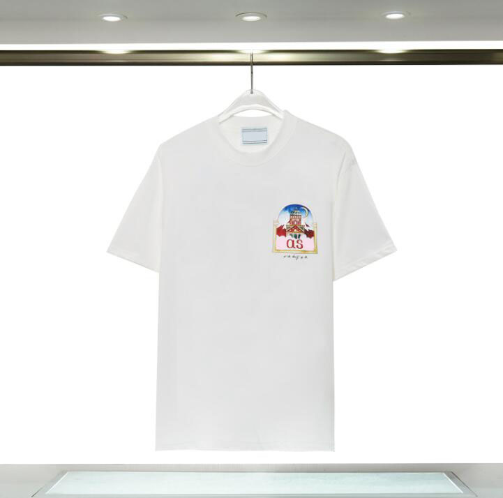 TシャツMcQueen Summer Mens Womens Tees Fashion Tops Man SカジュアルチェストレターシャツLuxurys Clothing Street McQueenショーツスリーブ服Tシャツ