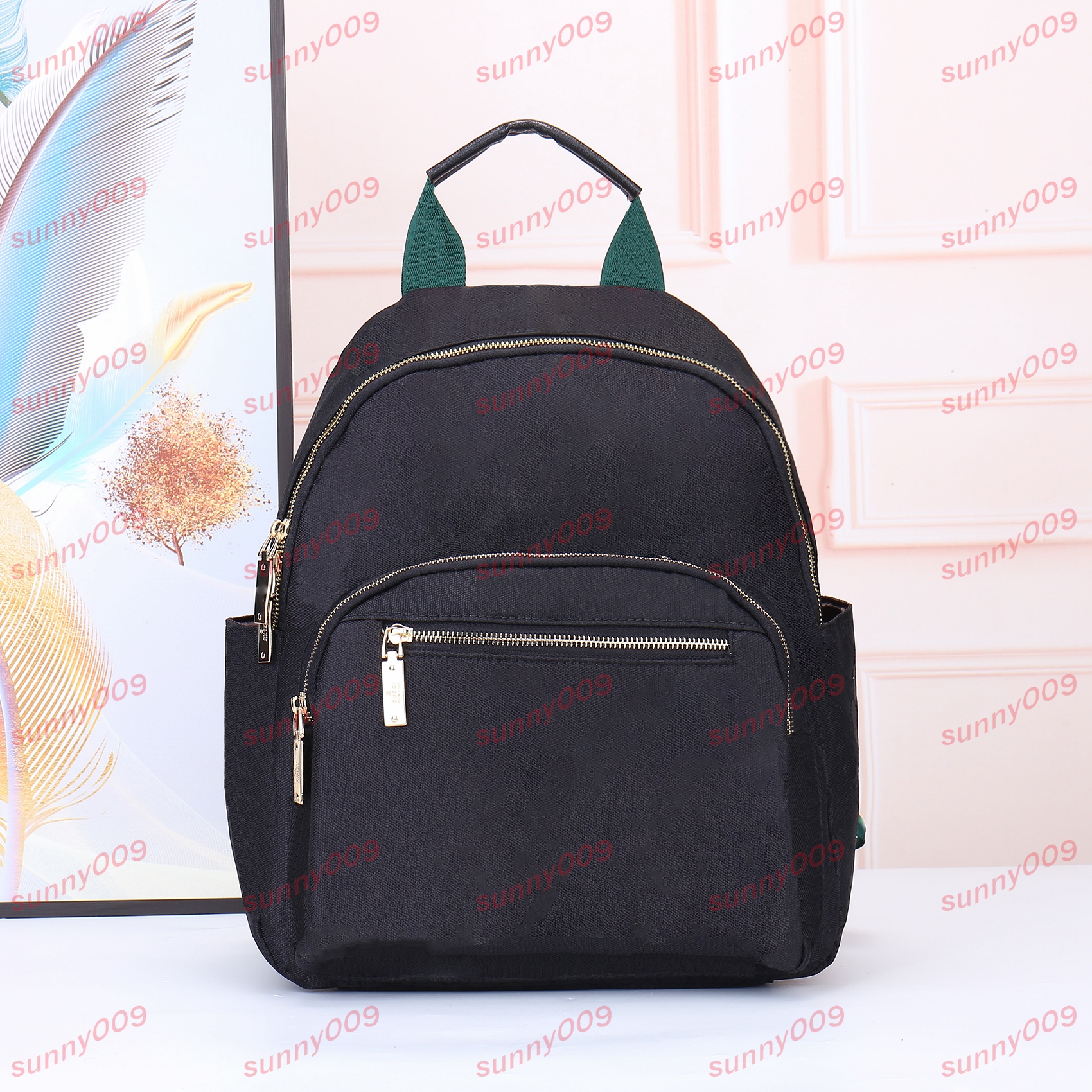 Doppel -Schulter -Stil -Modetasche Luxus Rucksack Schoolbag Designer kleine Rucksackpackungen Multi -Layer Reißverschluss Taschenkolpsack
