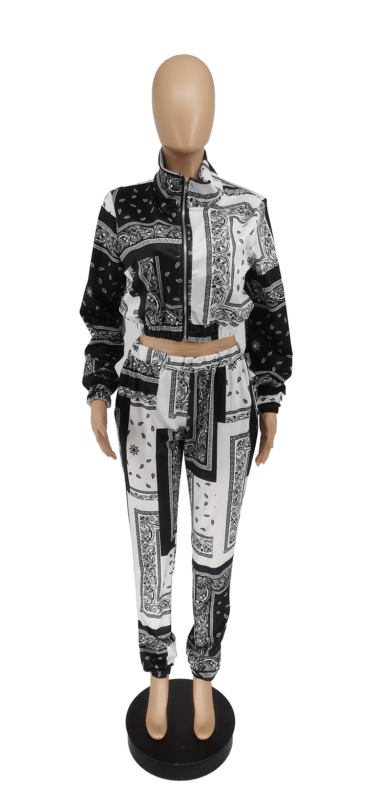 Two Piece Pants Tracksuit Jogging Suits Women Casual Zip Jacket and Sweatpants Sets Free Ship