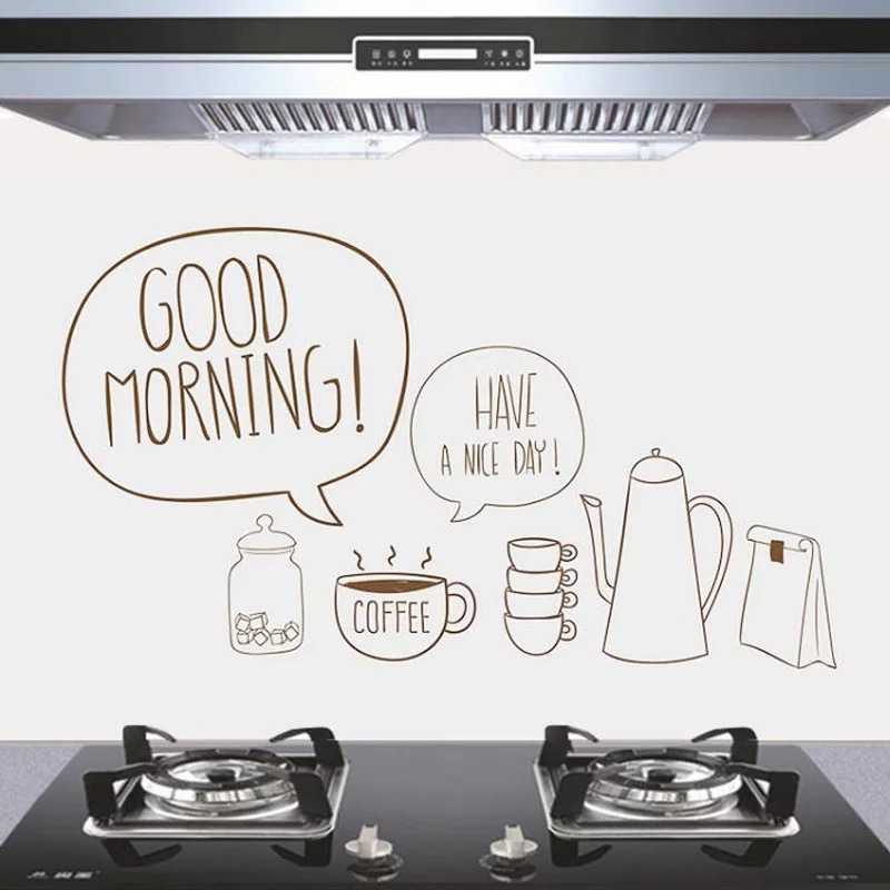 2024 Transparent Kitchen Wall Sticker Self Adhesive Wallpaper Stove High Temperature Oilproof Kitchen Tile Stickers Home Decor 60X90