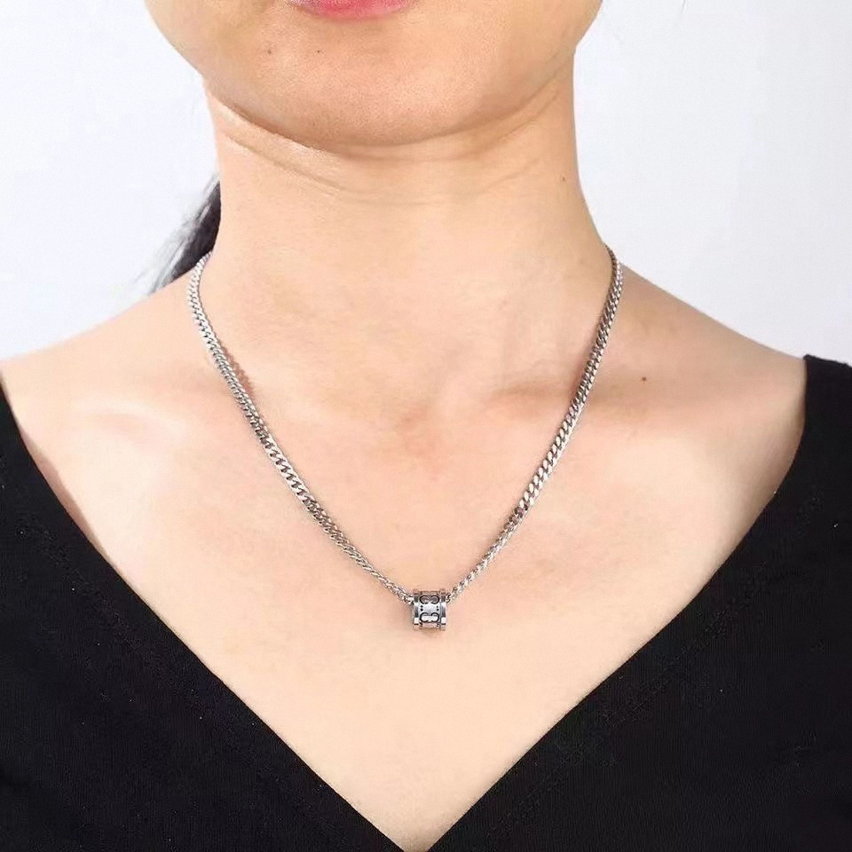 Collier de bijoux de créateur de haute qualité 925 chaîne en argent pour hommes femmes pendentif crâne tigre avec lettre colliers de créateurs mode gif201b