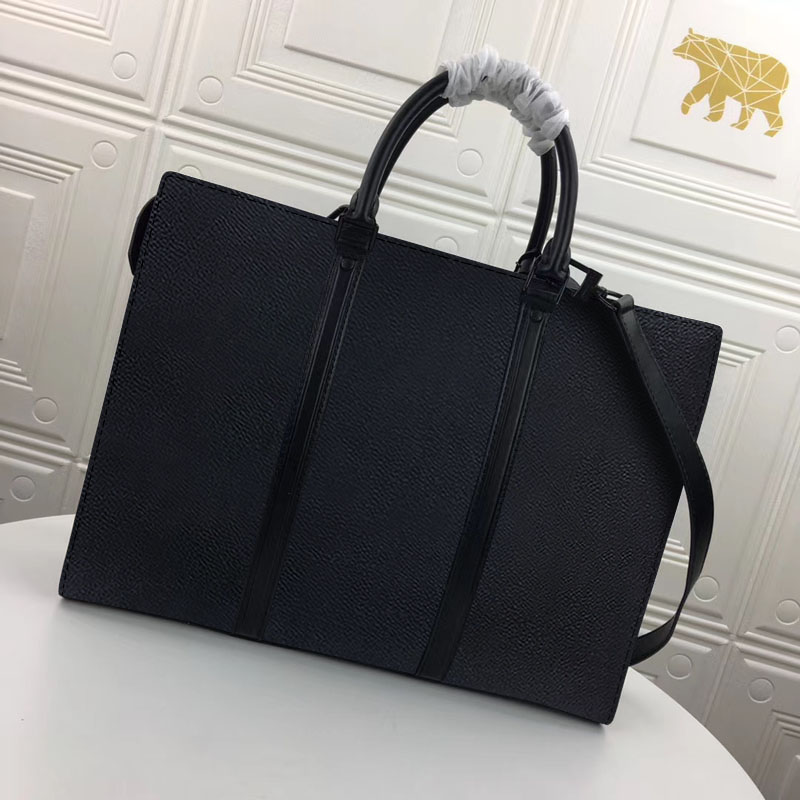 SAC PLAT Horisontell Zippe Designer Portfölj Bag Crossbody Handbag Luxury Portfölj Totes mode män axelväska läder lapptoppsbristor.