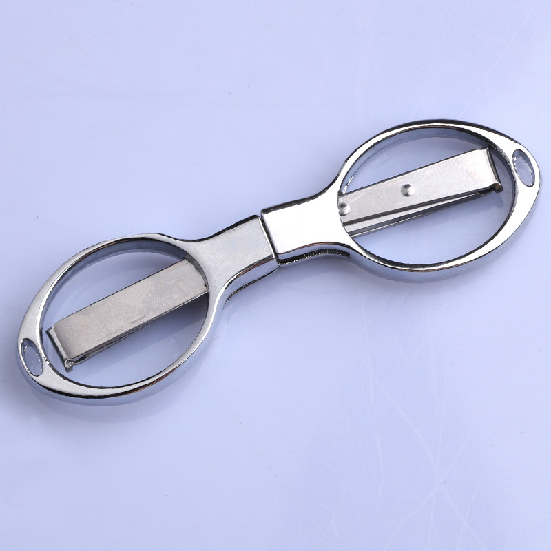 Multifunctional Folding Stainless Steel Fishing Scissors Travel Portable Scissors for Fishing Sewing Tools Gold Scissors