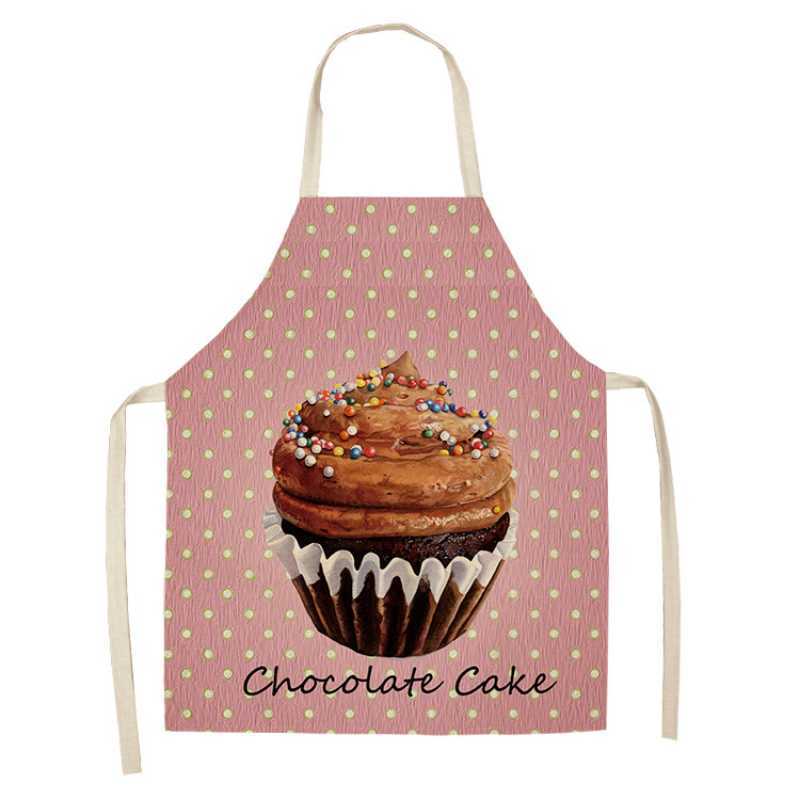 Kleine Cake Cartoon Cake Ijs Print Schort Huishoudelijke Schoonmaak Vrouwen Keuken Schoonmaken Schort Ouder Kind Schoonmaken Schort L230620