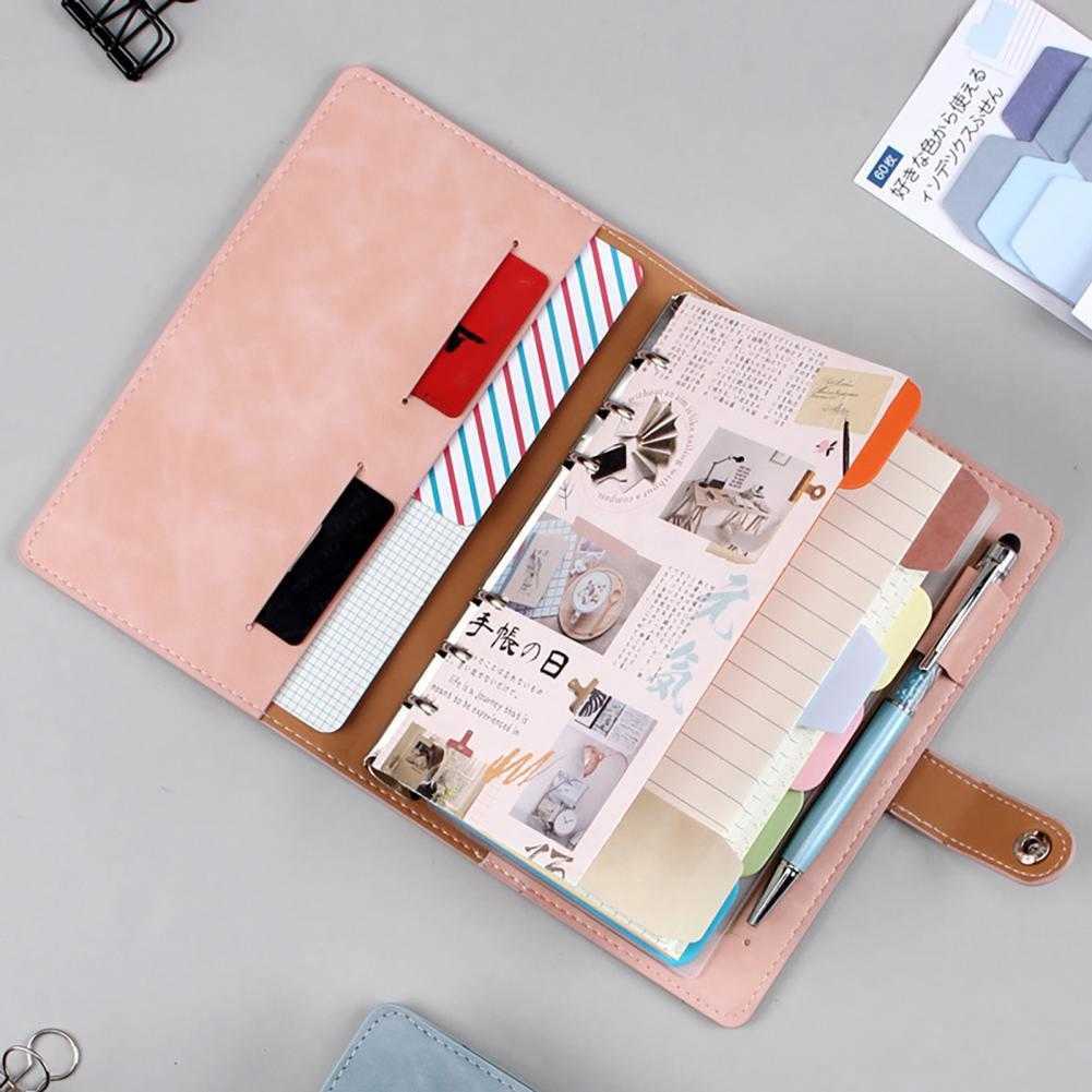 Notepads Notes A6 Loose Leaf Binder Notebook Detachable Paper School Stationery DIY Scrapbook for Travel x0715