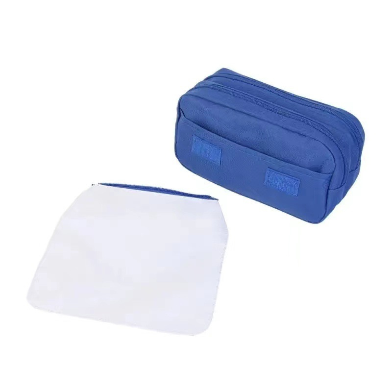 Bolsas para lápis de sublimação em tecido para artigos de papelaria e bolsa para armazenamento de cosméticos