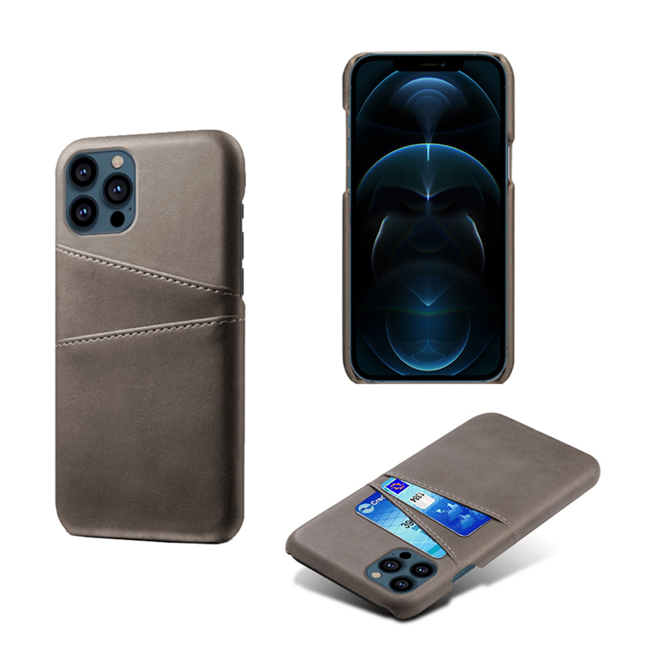 Luksusowe oryginalne skórzane tylna okładka Portfel telefoniczny z kartą identyfikacyjną Cover Credit Card Card Cover dla iPhone'a 14 13 12 11 Pro Max x xs XR w torbie opp.