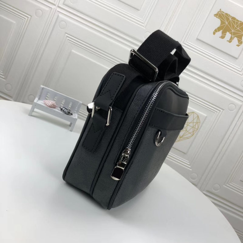 Trocadero NM Small Designer Messenger Bag for Men Crossbody Bags Classic Black Plaid Casual Cross Body Messenger Purse Man Shoulder Bags Luxury Messengers Bags