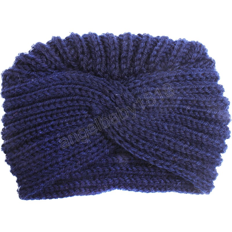 Stickad baby beanie spädbarn turban hattar för flickor pojkar höst vinter småbarn mössa barn headwrap nyfödda tillbehör 0-18m